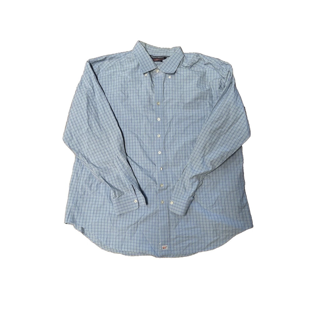 Vineyard‎ Vines Men's Size XXL Button Up Plaid Dress Shirt